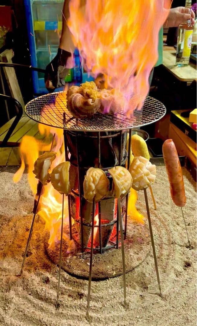 原始焼きスタンド 炉端焼き 五徳 魚焼き 枠囲炉裏　火鉢4つ Amazon.co.jp: 原始焼きスタンド 炉端焼き 五徳 魚焼き 枠 囲炉裏 火鉢